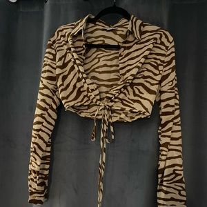 Hyfve cross tie crop top